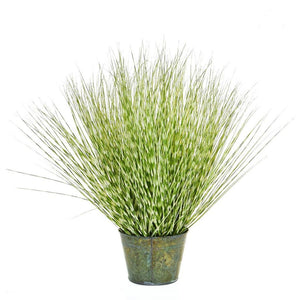 Fire Retardant Zebra Grass Potted 86cm - Artificial Green