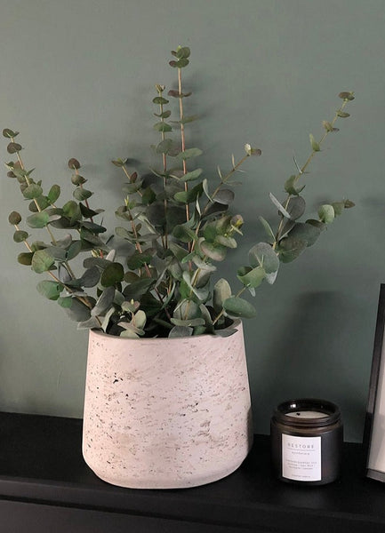 Luxury Faux Green Grey Eucalyptus Stems