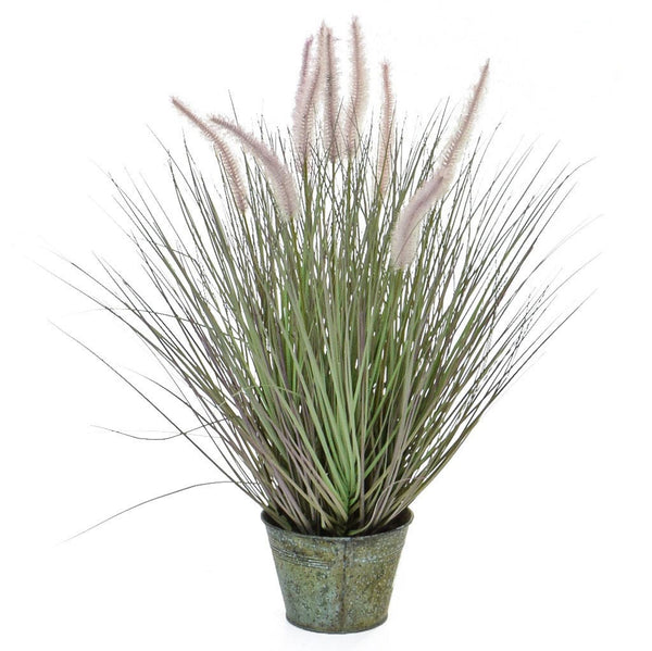 Deluxe Dogtail Grass 114cm - Fire Retardant - Artificial green