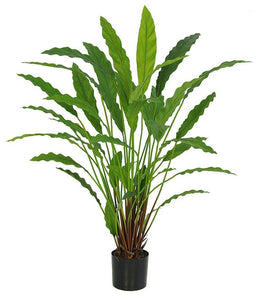 Green Calathea Artificial Plant Fire Retardant