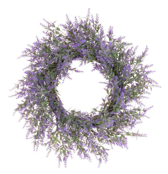 Artificial Lavender Door Wreath