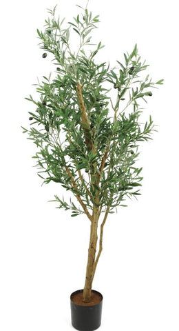 Faux Olive Tree Mediterranean Rustic Interior Style