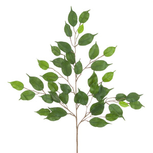 Ficus Spray Stem - Fire retardant - Artificial green