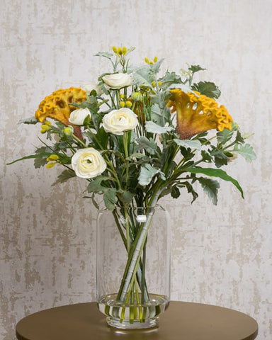 Ranunculus & Celosia Floral Centrepiece