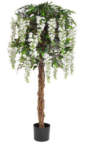 Artificial White Wisteria Tree 150cm