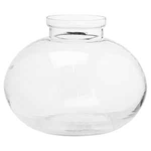 Fishbowl Glass Vase - Artificial Green