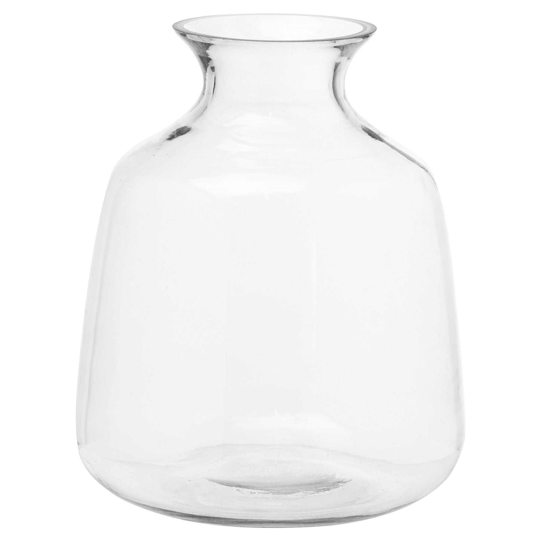 Large Glass Vase - Artificial Green