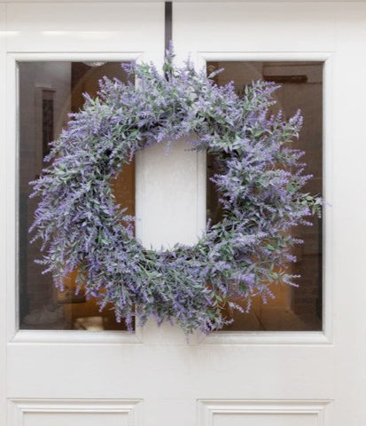Artificial Lavender Door Wreath 