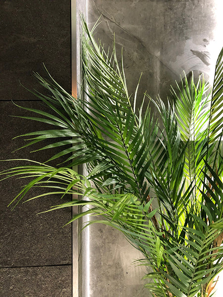 120cm Deluxe Potted Faux Parlour Palm