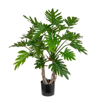 Fire Retardant Philodendron Plant 64cm - Artificial Green