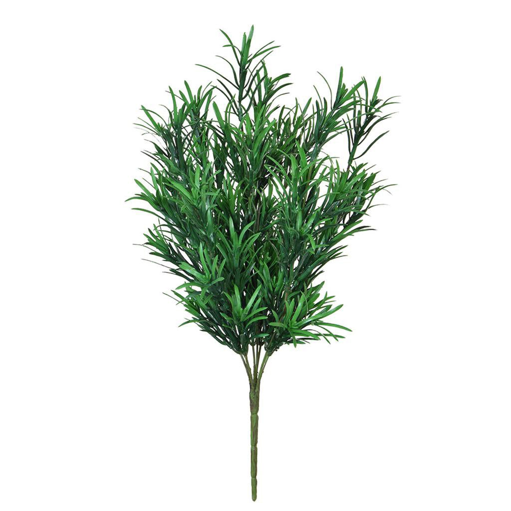 Fire Retardant Podocarpus Bush 42cm - Outdoor - Artificial Green