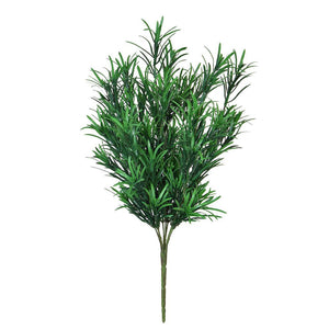 Fire Retardant Podocarpus Bush 42cm - Outdoor - Artificial Green