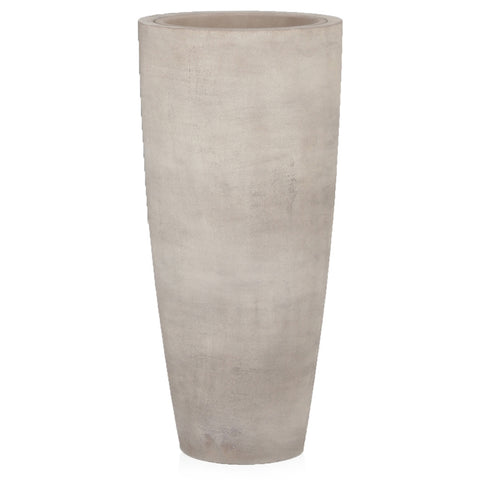 Tall Grey Washed Planter 55cm