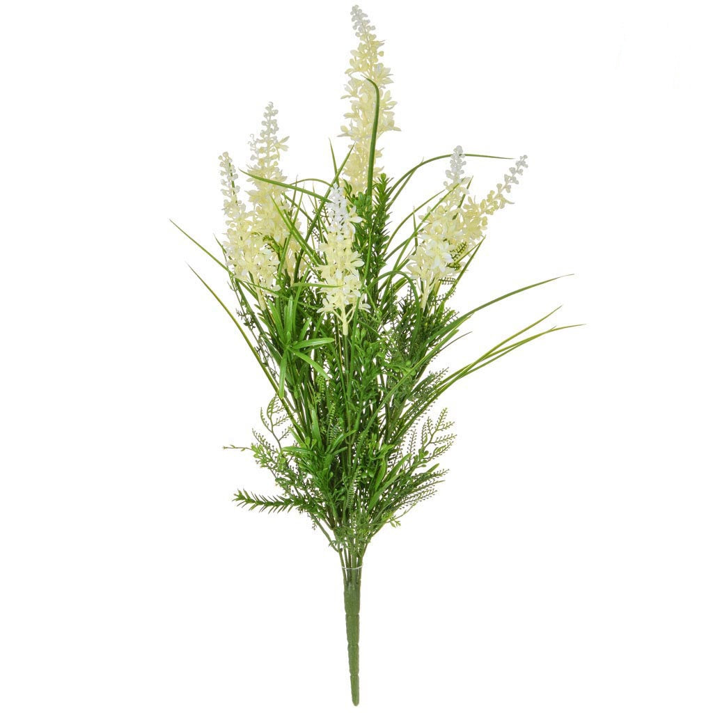 Fire Retardant Flowering Grass Stem - 44cm By Artificial Green