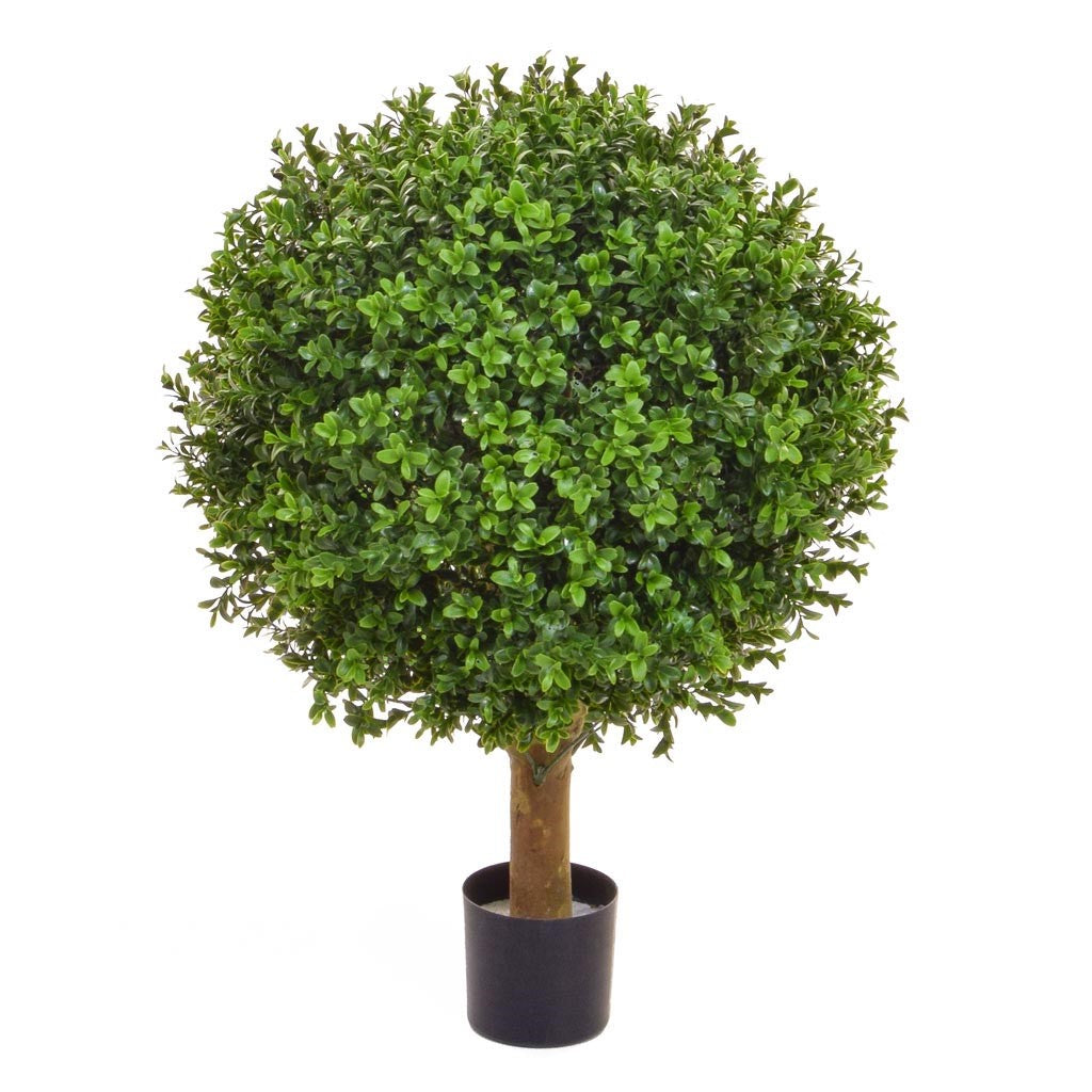 Outdoor Potted Topiary Ball 50cm - Artificial Green