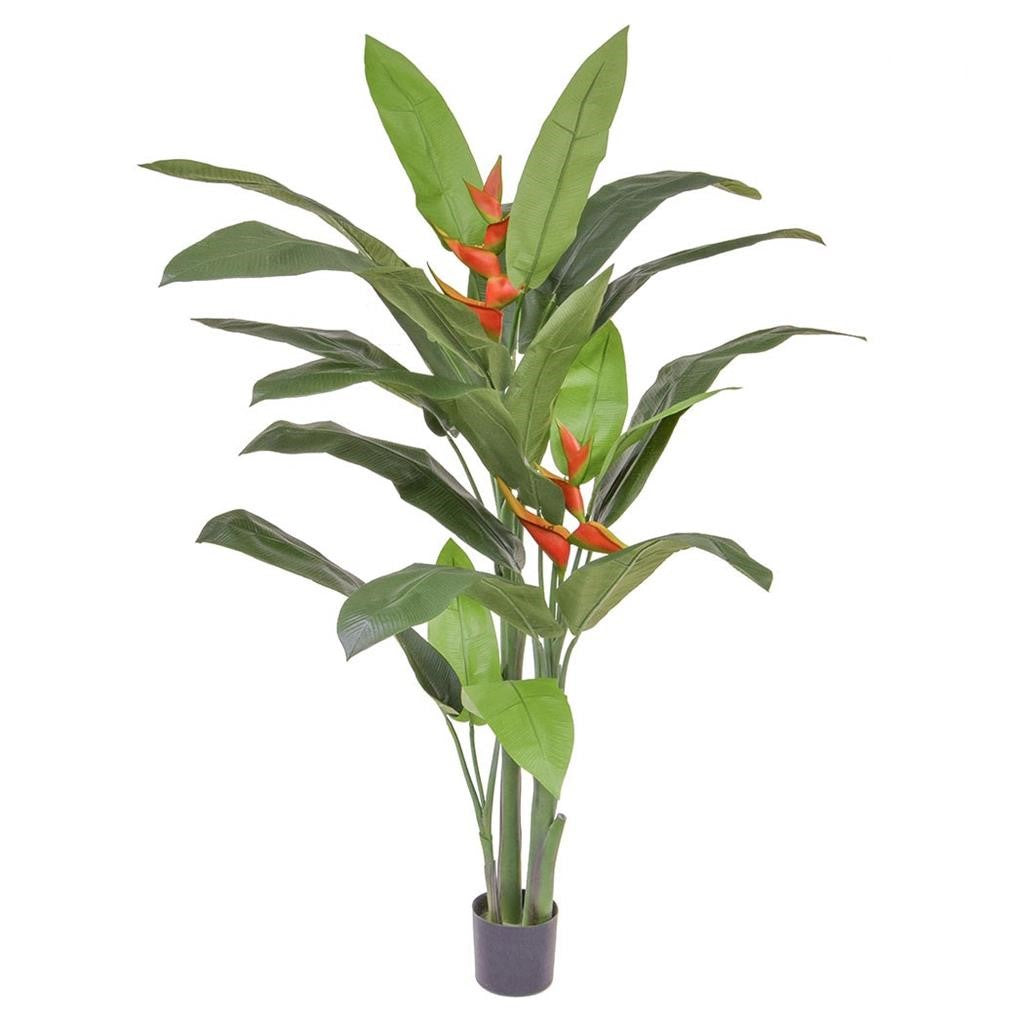 Fire Retardant Heliconia Palm Tree - Artificial Green